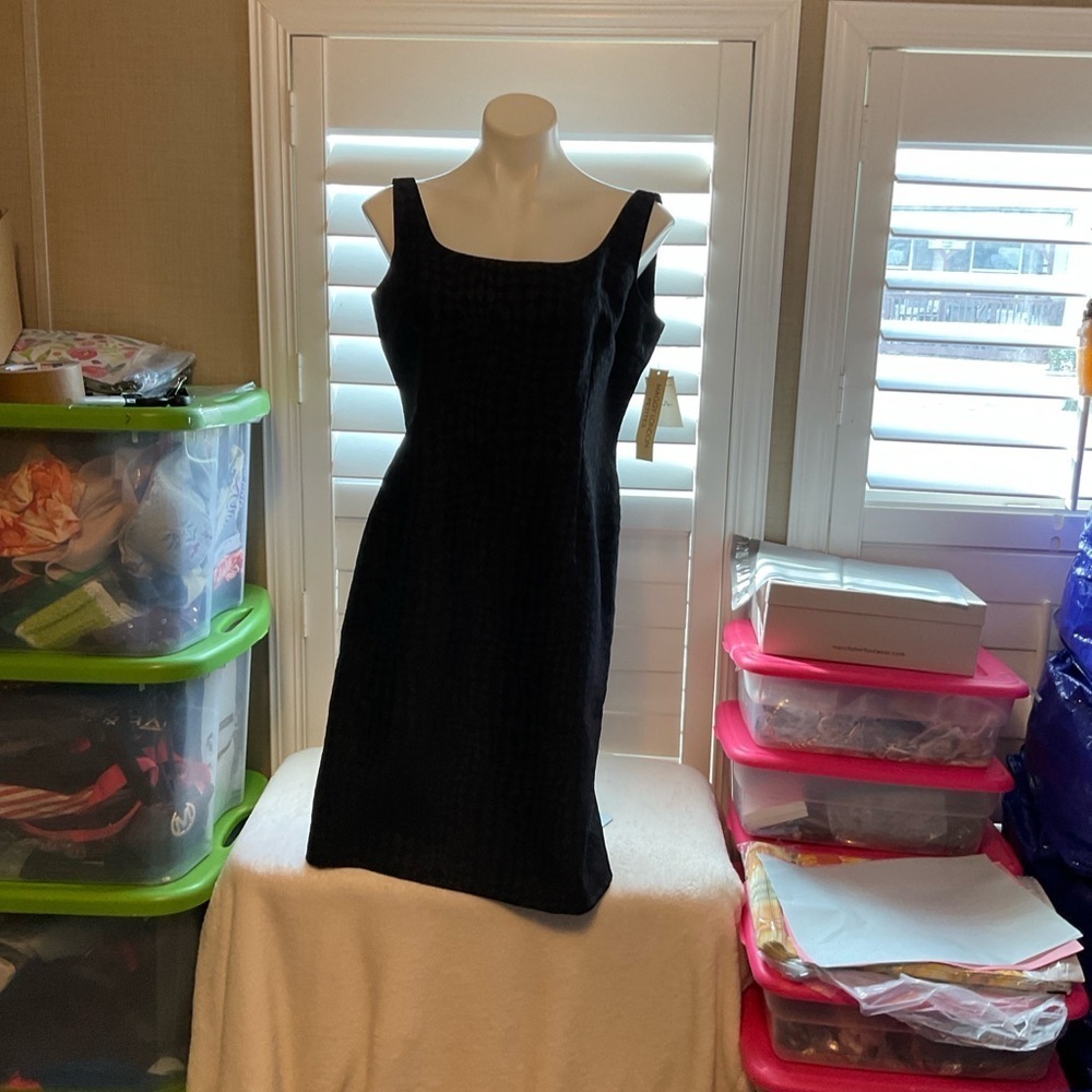 Maggy London Black Midi Dress